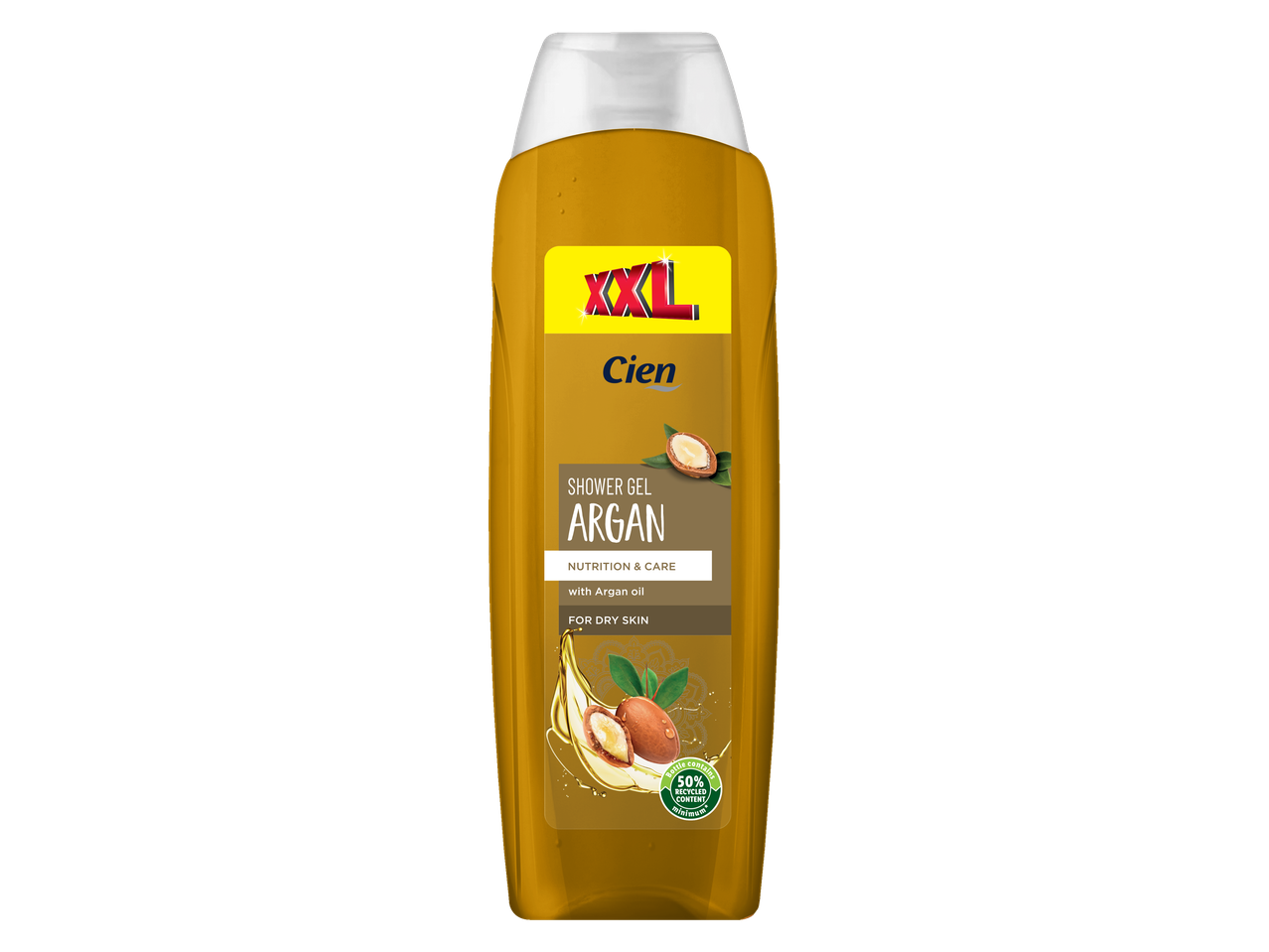 Gel de duș Cien XXL Argan pentru pielea uscată.