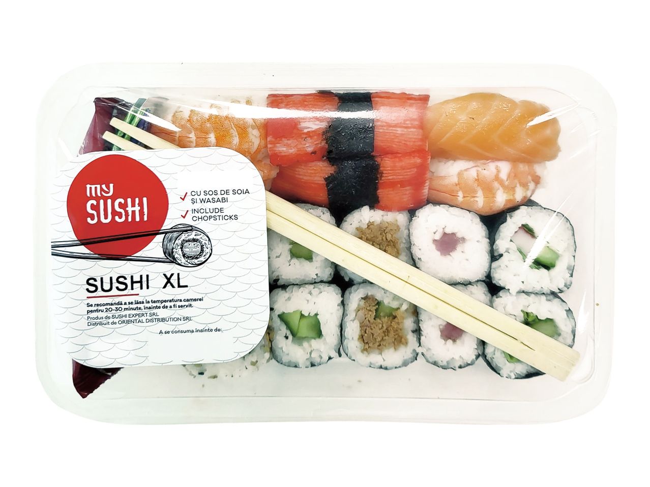 Set sushi XL de la Sfera, cu maki și nigiri.
