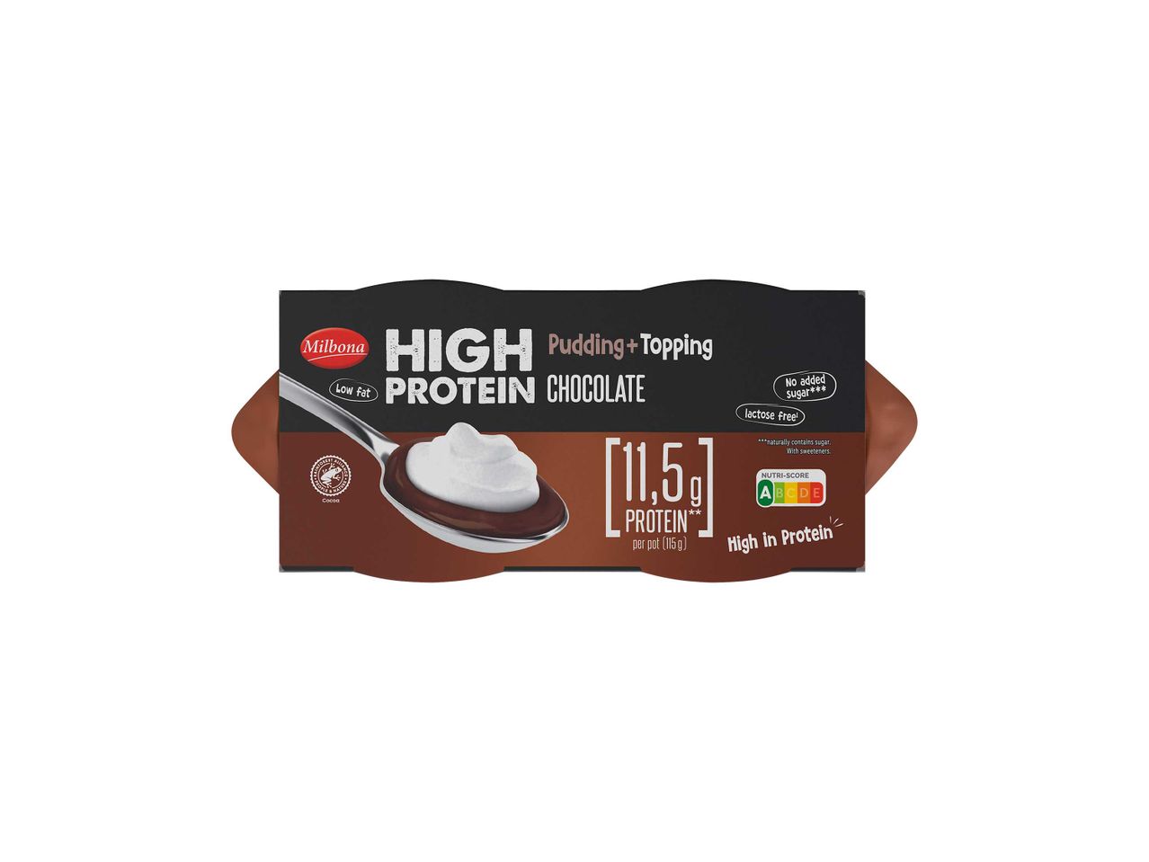 Magas fehérjetartalmú tejföl, Danone márkájú.