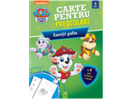 Paw Patrol activități: carte cu exerciții grafice pentru preșcolari.