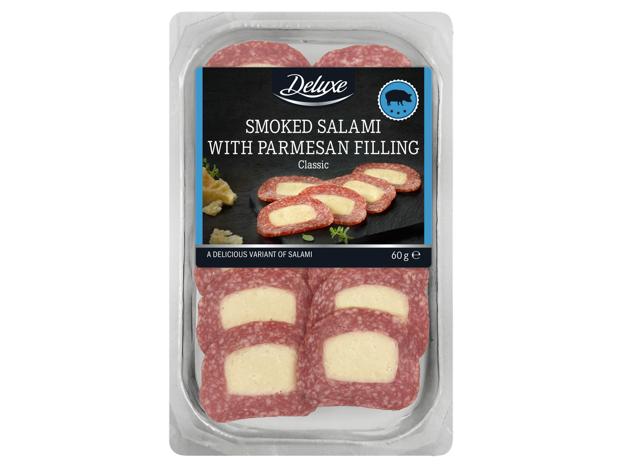 Deluxe suitsusink parmesani täidisega, 60g