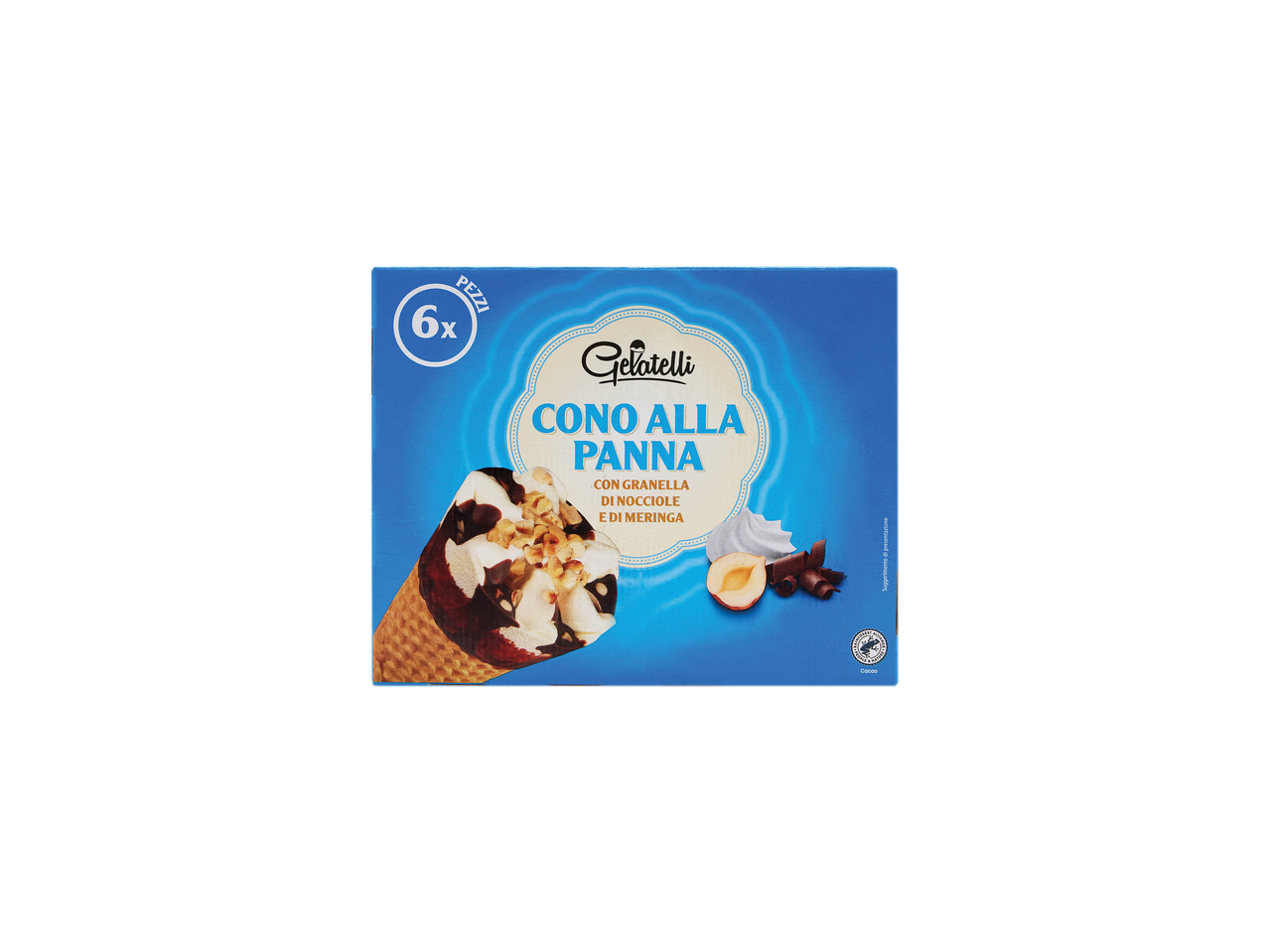 Cono gelato alla panna