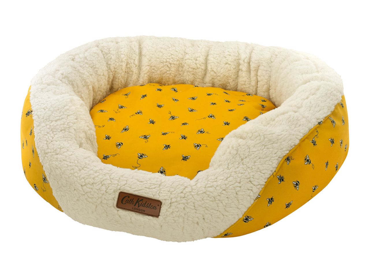 A yellow Cath Kidston Cosy Pet Bed