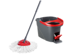 Conjunto de limpeza VILEDA Easy Wring com esfregona e balde com pedal espremedor.