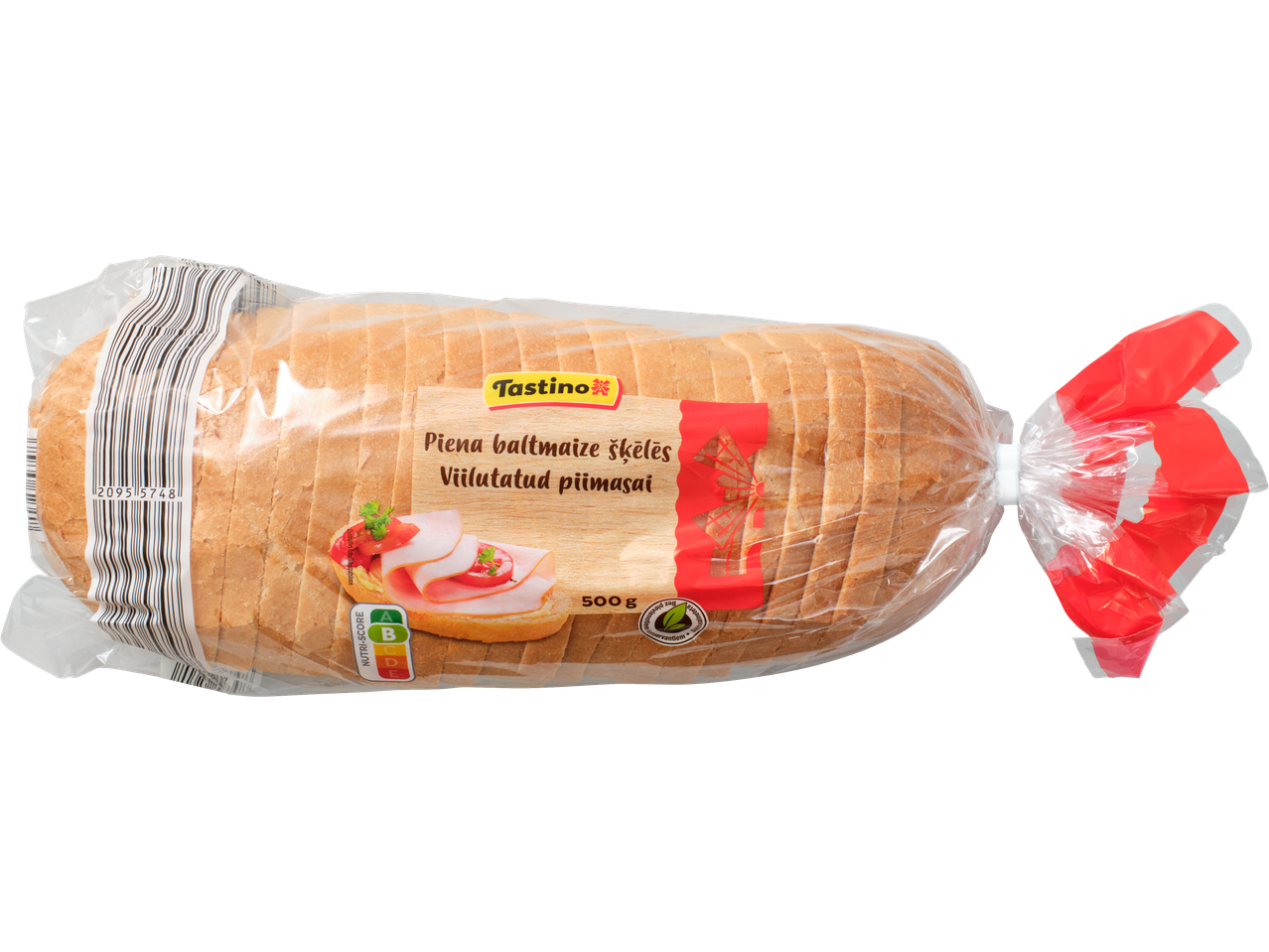 Tastino viilutatud piimasai pakendis, Nutri-Score B märgistusega.