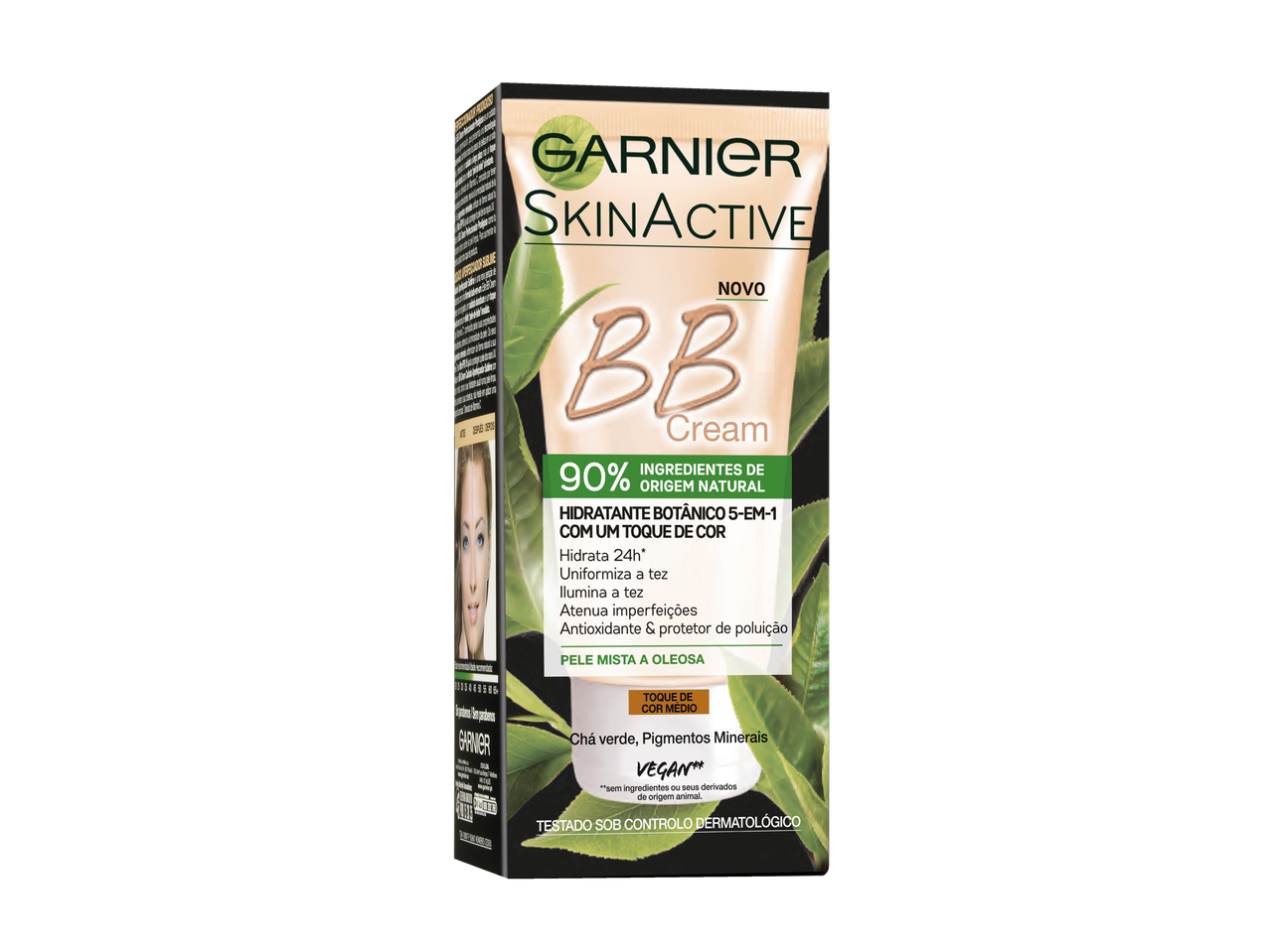 Garnier SkinActive BB Cream, 90% ingredientes naturais.