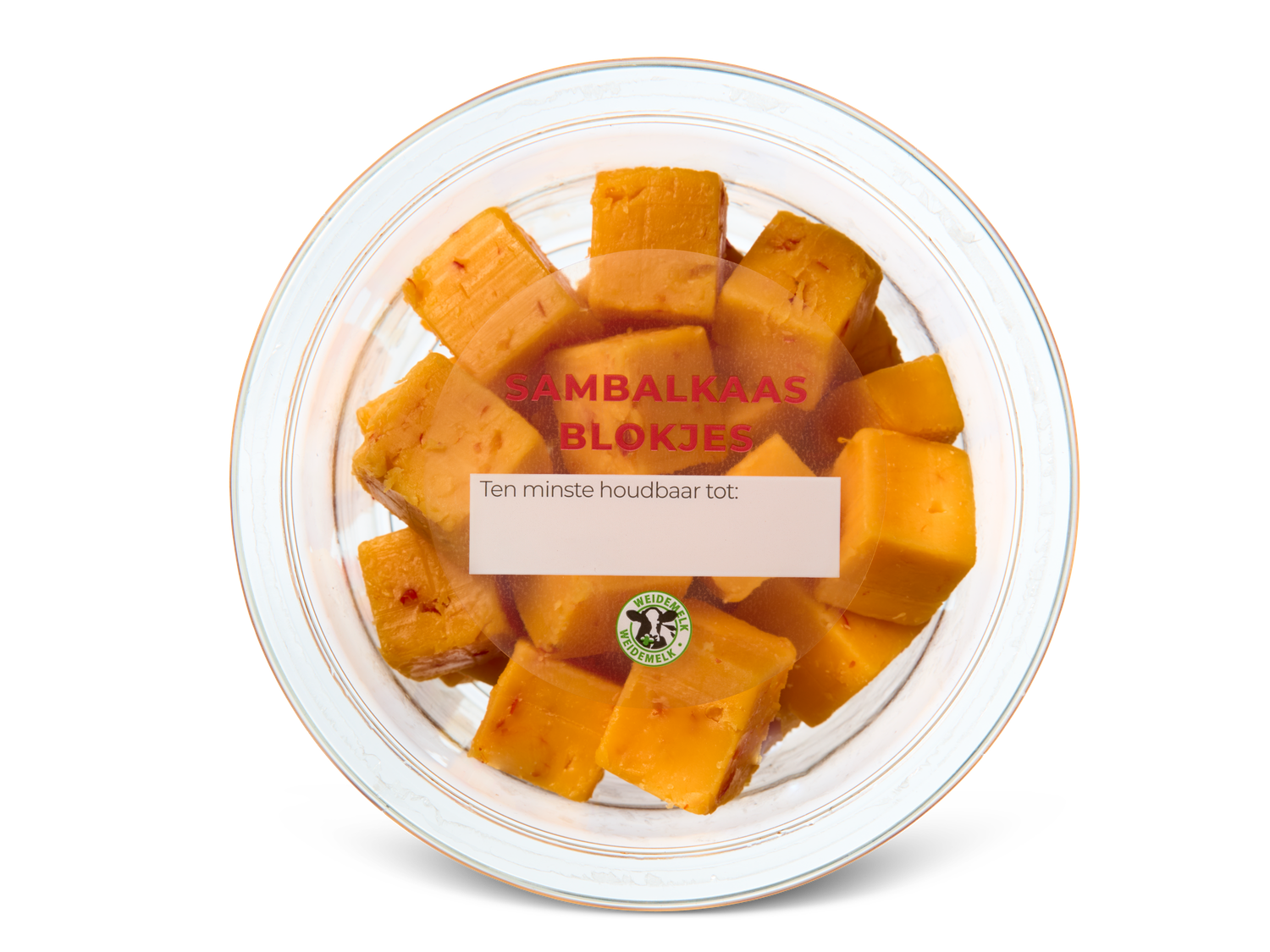 Geitenkaasblokjes met sambal