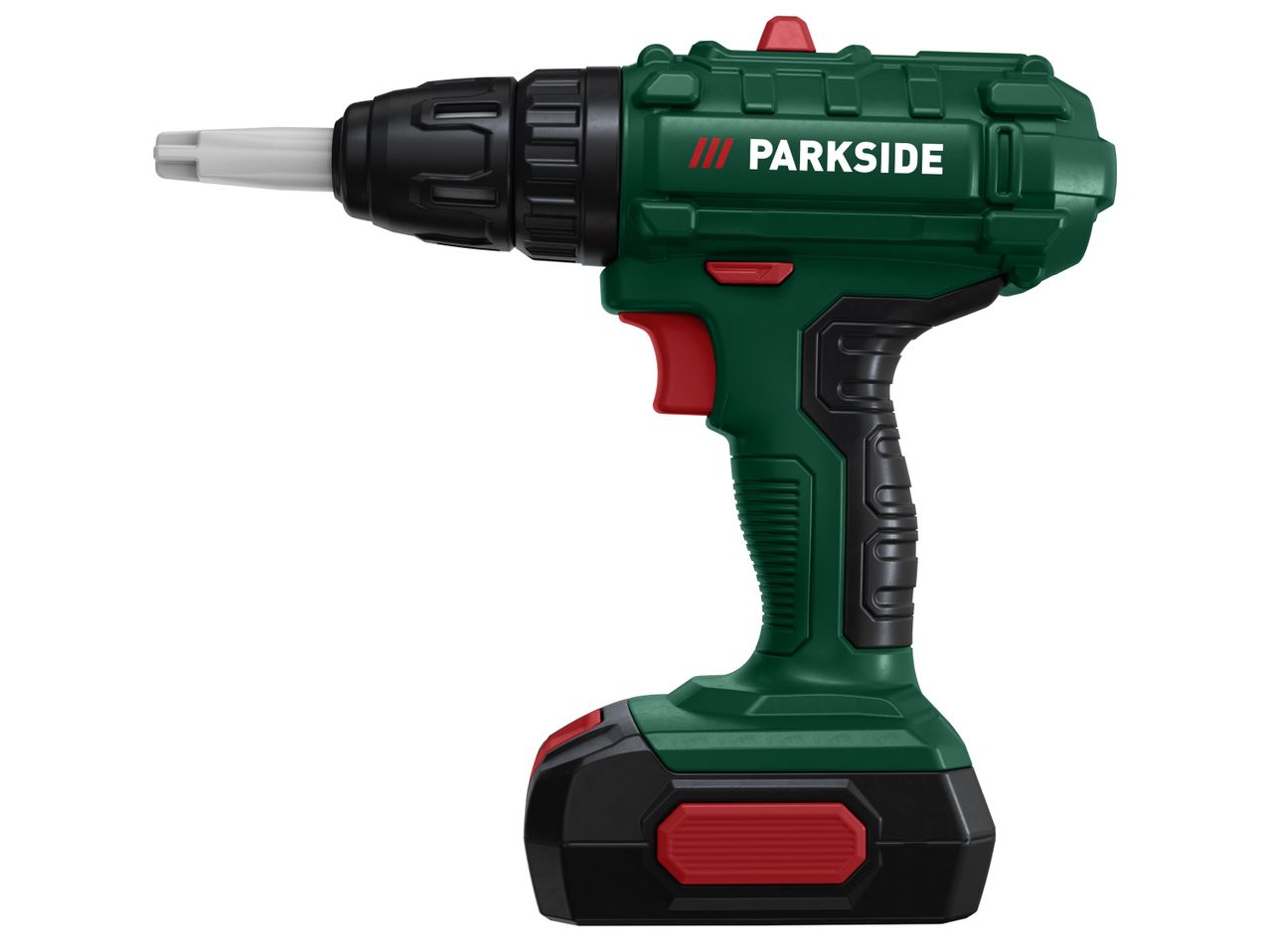 Акумулаторна бормашина Parkside в зелено, черно и червено