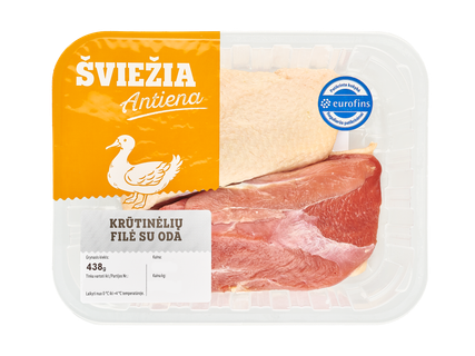 Šviežia ančių krūtinėlės filė, 1 kg