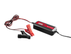 ULTIMATE SPEED® Car & Motorcycle Battery Charger with red and black clamps