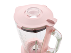 Liquidificador rosa SILVERCREST com escala de medição, vista superior.