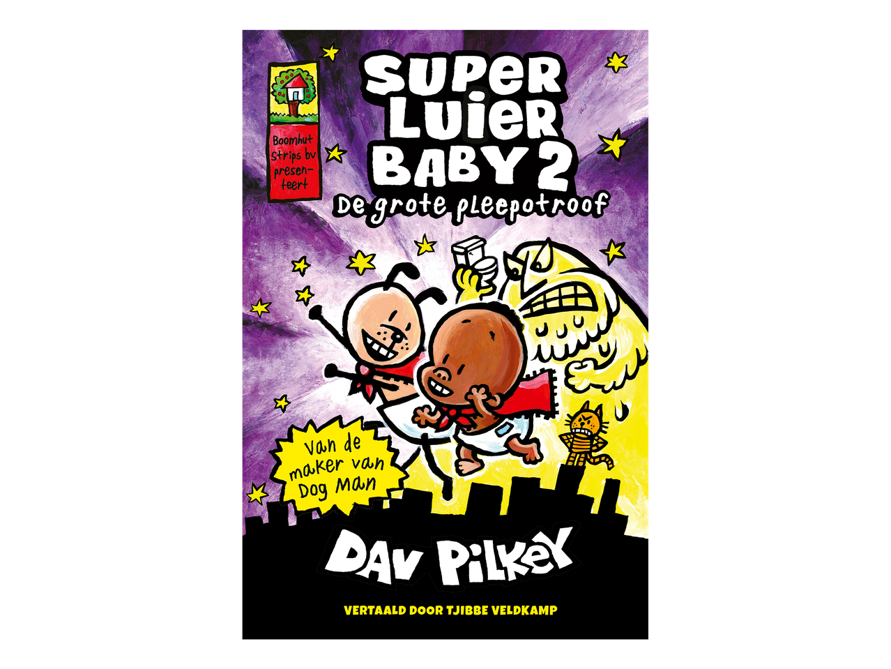 Dutchtalig kinderboek Super Luier Baby 2 van Dav Pilkey.