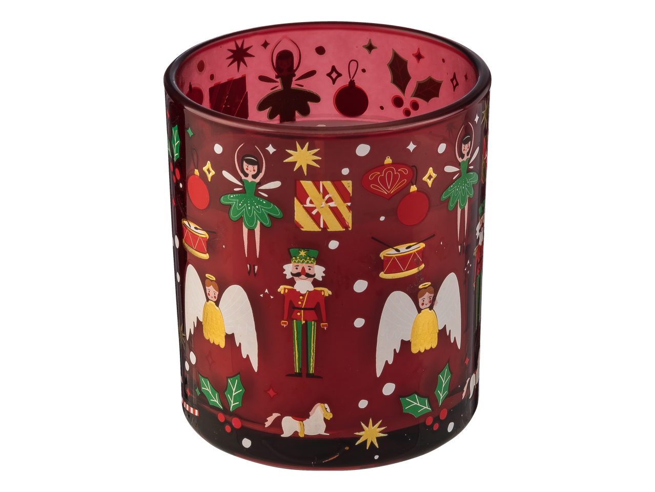 Livarno Home kvapioji žvakė su kalėdiniais motyvais, įskaitant spragtuką ir baleriną.