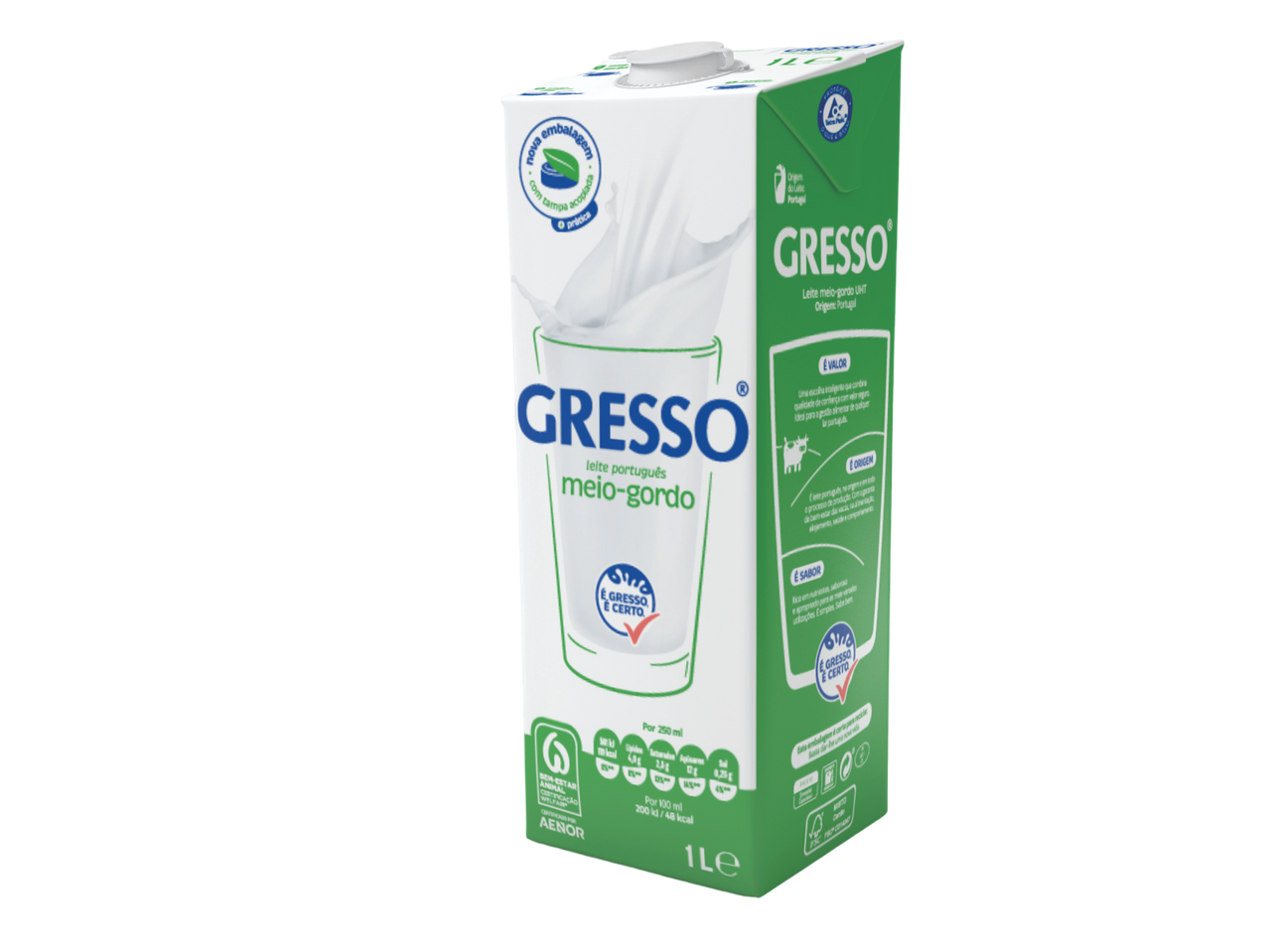 Leite Meio-gordo/ Magro