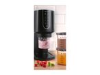 Ice cream maker with various settings, including ice cream, sorbet, gelato, and milkshake, with ingredients.