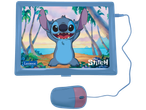 Un laptop Lexibook Disney Stitch albastru cu un mouse asortat.