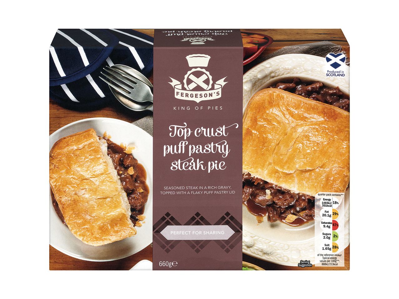 Go to full screen view: Fergeson's Traditional Scottish Steak Pie - Image 1