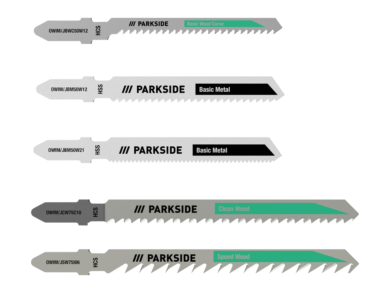 Lame per seghetto elettrico, 5 pezzi