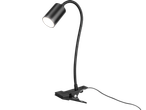 LIVARNO LED stona/štipaljka lampa sa fleksibilnim vratom i crnom završnom obradom