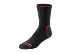 Black sock with red trim and 'PARKSIDE' text on the toe