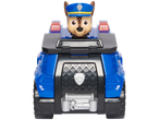 Figurine PAW PATROL Chase avec véhicule de police bleu.