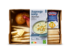Verspakket aspergesoep met verse asperges, aardappel, ui en kookroom.