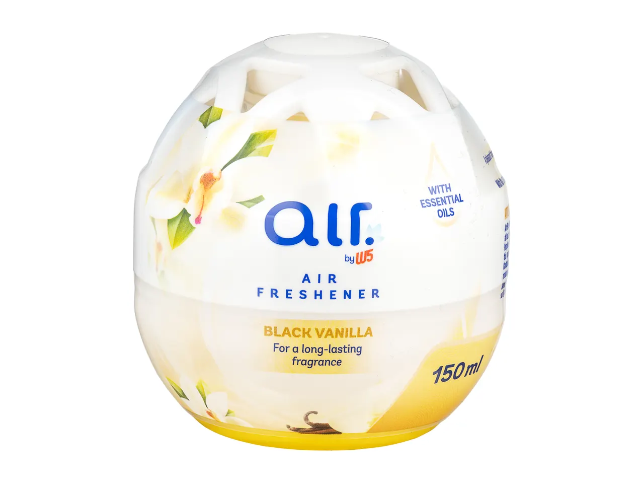 Air by w5 air freshener, Black Vanilla scent, 150ml.