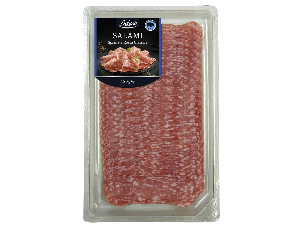 Deluxe Salami Spianata Rossa Classica, 120g iepakojums