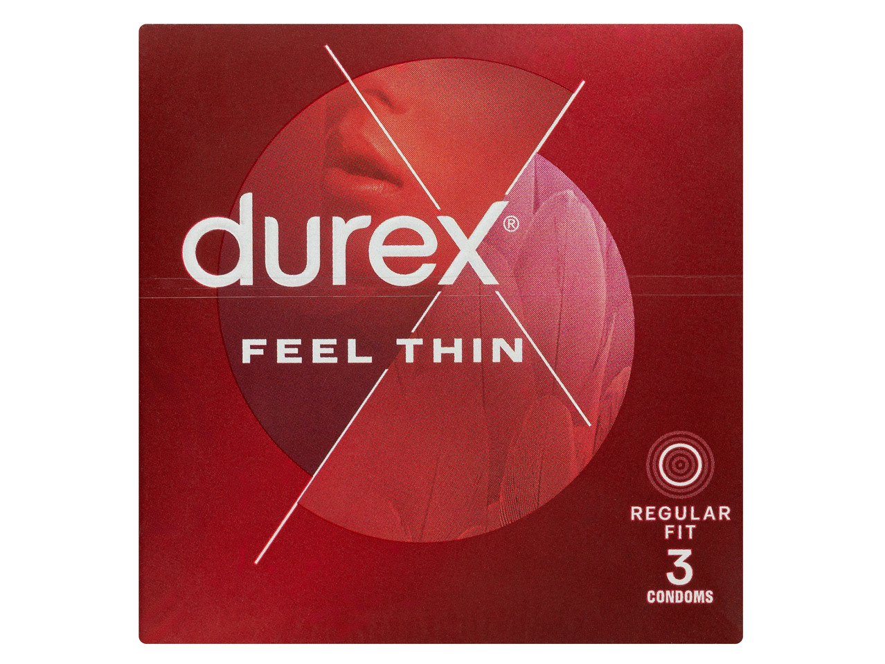 Durex Feel Thin óvszerek, normál méret, 3 darabos csomag.
