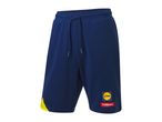 Blue Lidl Trek shorts with yellow and red accents.