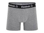 Grey Reebok boxer shorts.