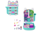 Gabby's Dollhouse Polly Pocket playset with accessories and figures.