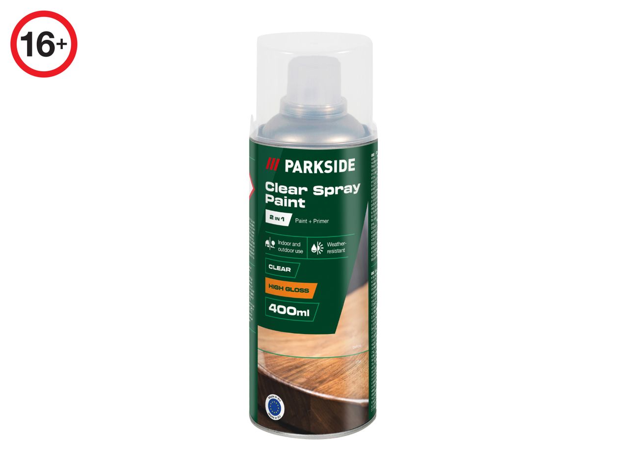 PARKSIDE Clear Spray Paint, 400ml, with 16+ age restriction