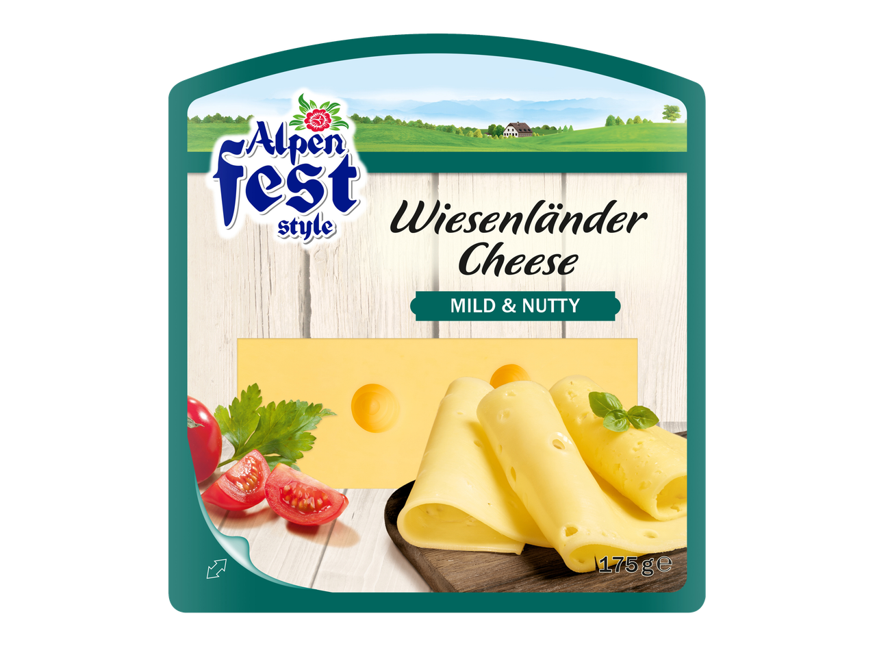 Alpen Fest stilia Wiesenländer sūris: švelnus ir riešutų skonio.