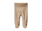 Beige babybukser med fod