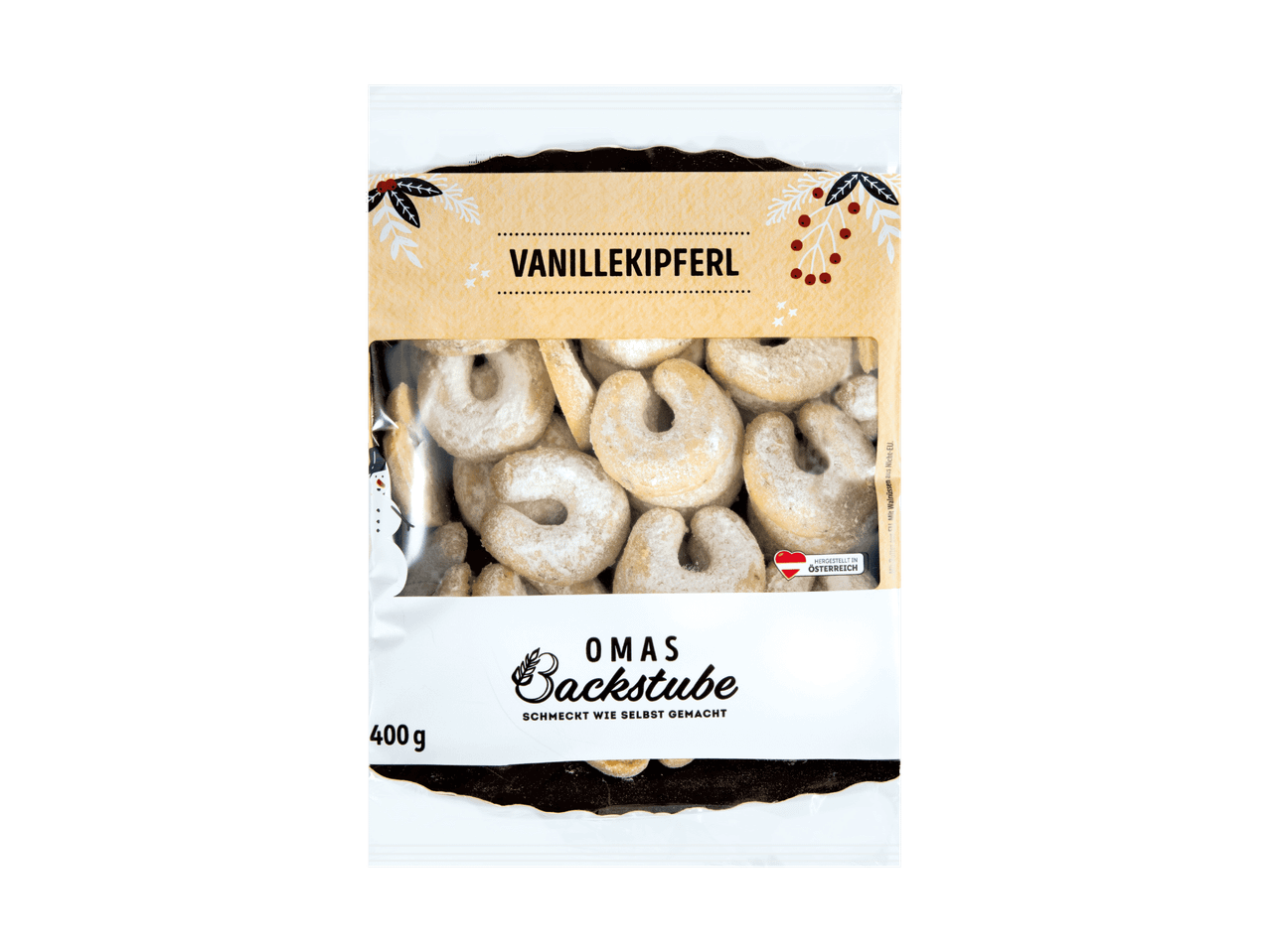 Omas Backstube Vanillekipferl, 400g Packung