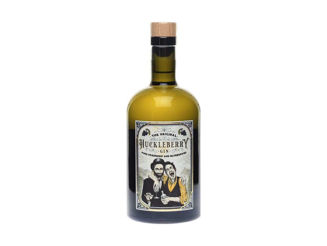 Flasche handwerklicher Likör, Vintage-Stil.