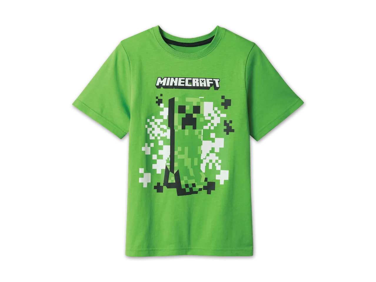 Minecraft Kinder-T-Shirt mit Creeper-Motiv.