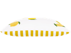 Livarno Water-Resistant Outdoor Cushion with yellow lemons and stripes