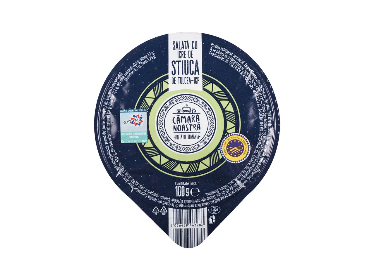 Salată cu icre de știucă Cámara Noastră.