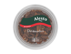 ALESTO gezouten pecannoten in een transparante verpakking met Nutri-Score B.