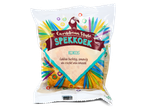 Verpakking met spekkoek met kokossmaak, luchtig, smeuïg en zacht van smaak.