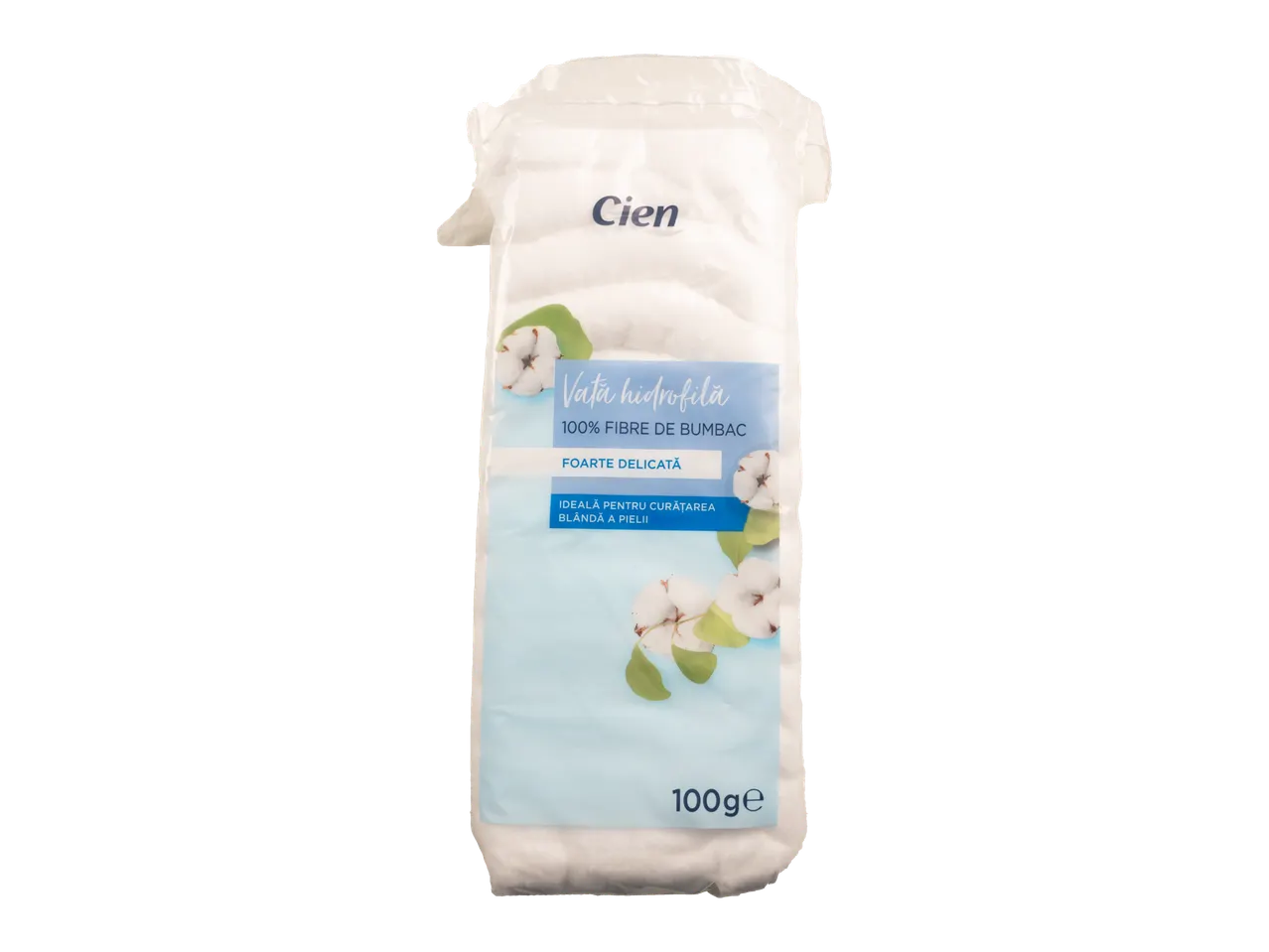 Dischete demachiante Cien, 100g, 100% bumbac.