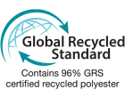 Global Recycled Standard Contains 96% GRS Certified Recycled Polyester