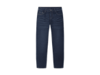 Klassische dunkelblaue Jeans für Herren in gerader Passform.
