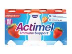 Actimel Immune Support strawberry yogurt multipack.
