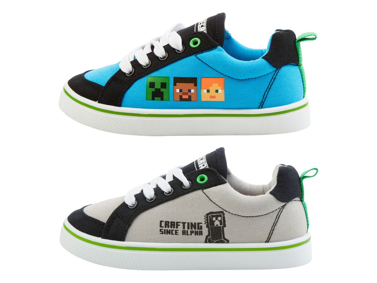 Otroški superge Minecraft z motivi igre.