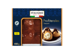 Profiteroles com chocolate ITALIAMO, sobremesa italiana.