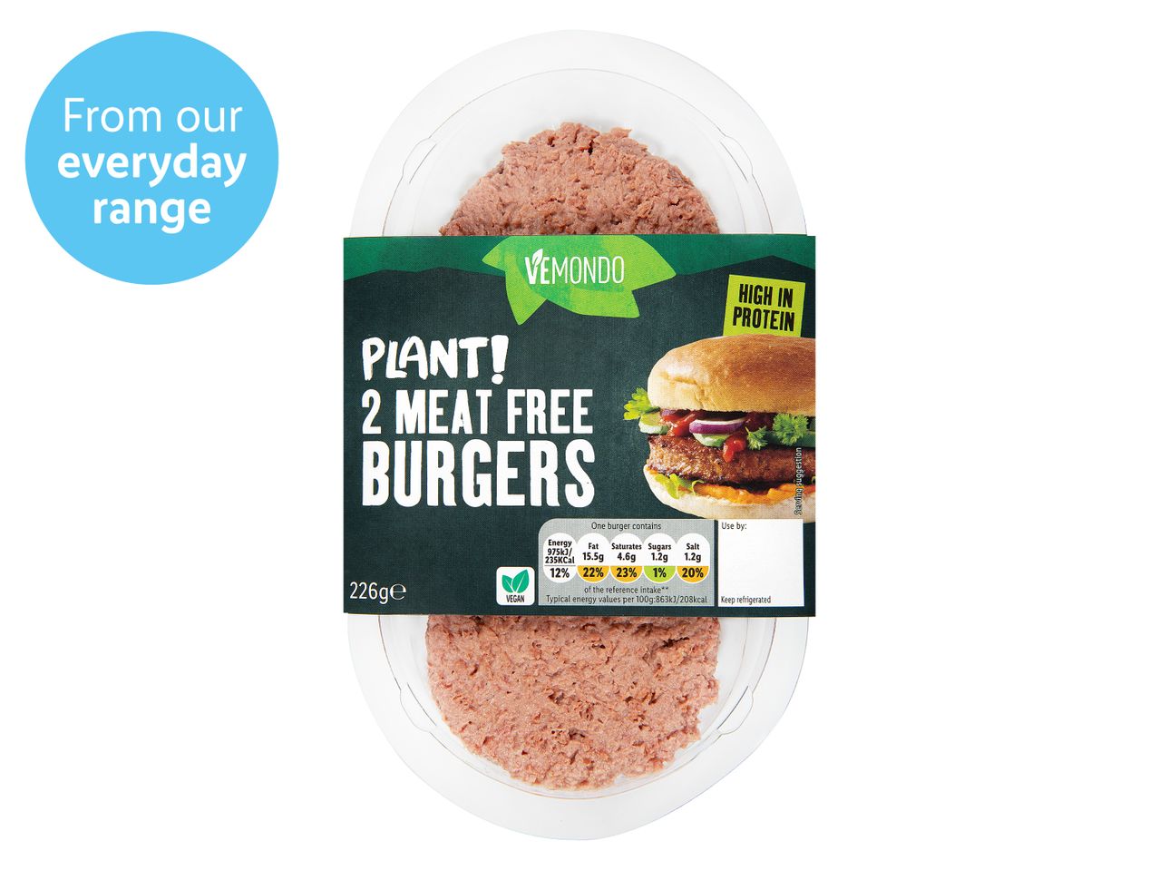 Go to full screen view: Vemondo Meat Free Burger - Image 1