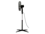 Black pedestal fan